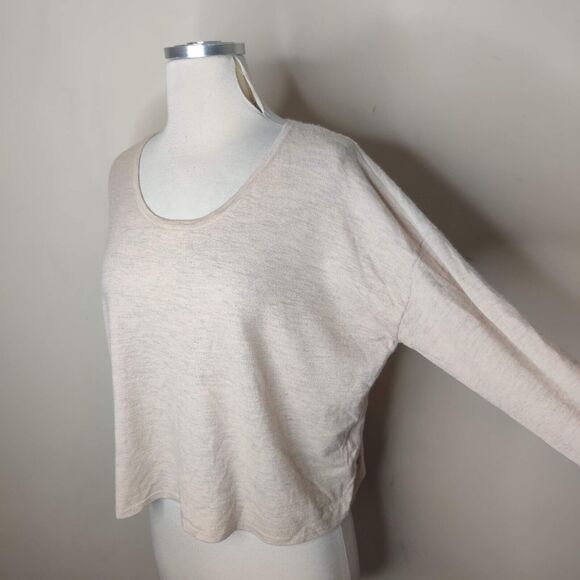 Naadam Beige Cashmere Sweater Boxy Quiet Luxury - Picture 3 of 7